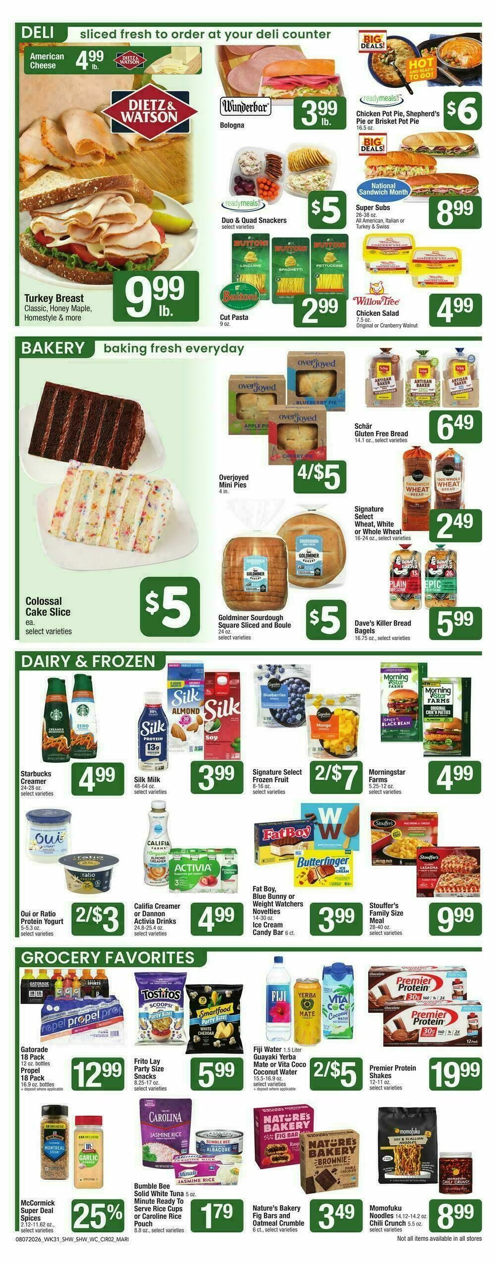 Shaw's Weekly Ad from August 7