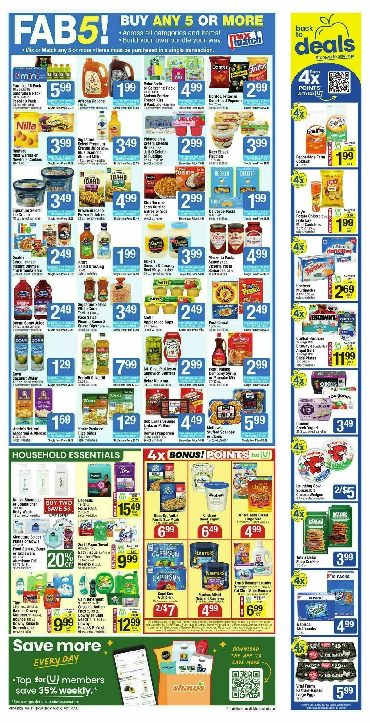 Shaw's Weekly Ad from August 7