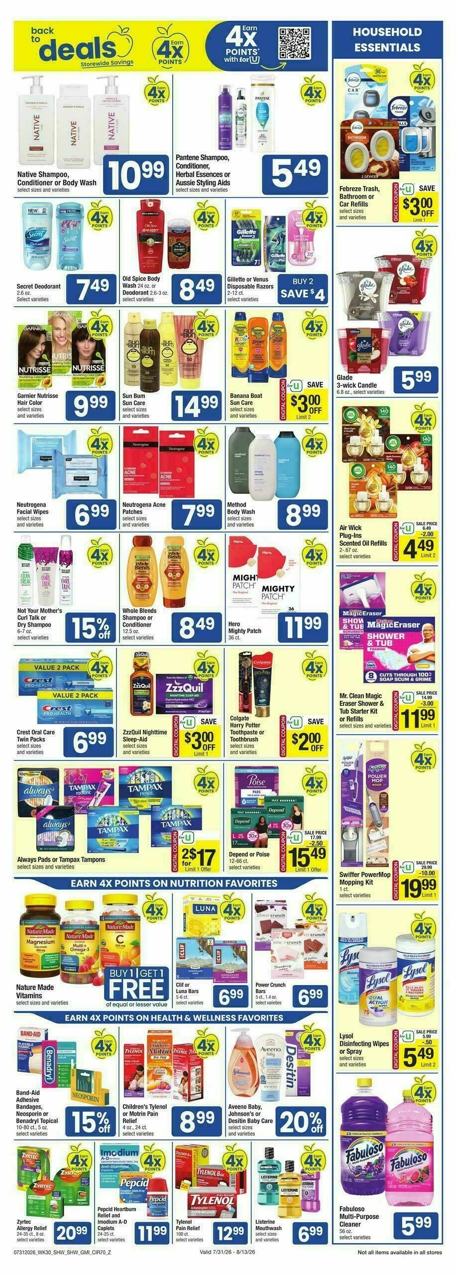 Shaw's Weekly Ad from August 7