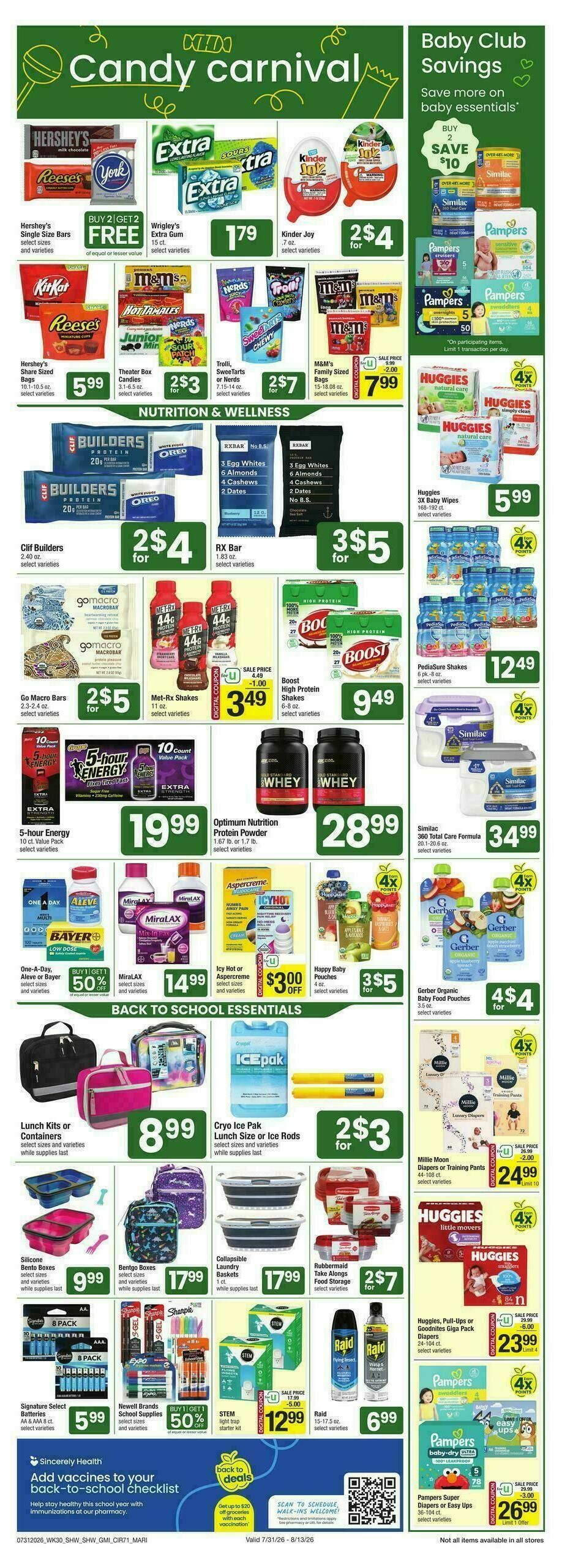 Shaw's Weekly Ad from August 7