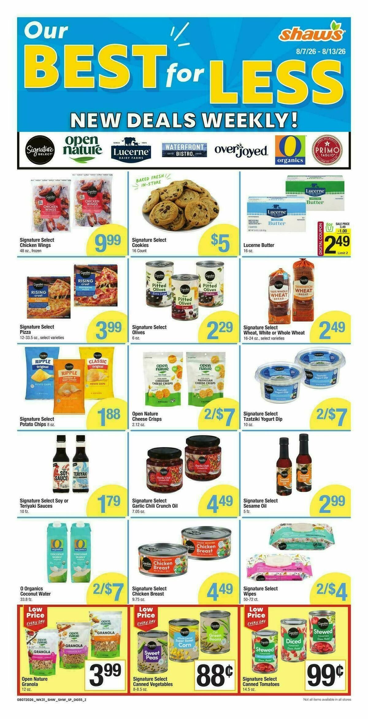 Shaw's Weekly Ad from August 7