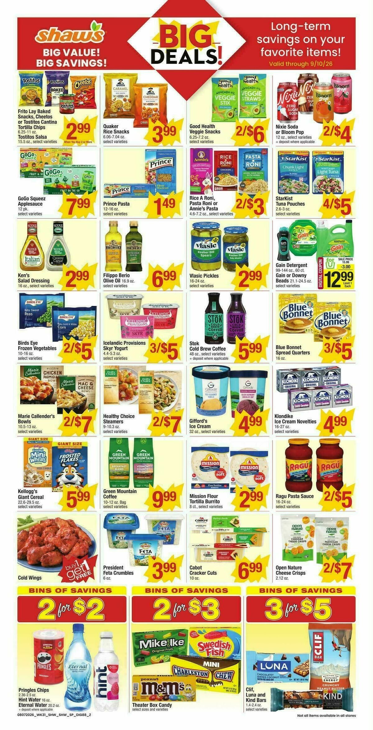 Shaw's Weekly Ad from August 7