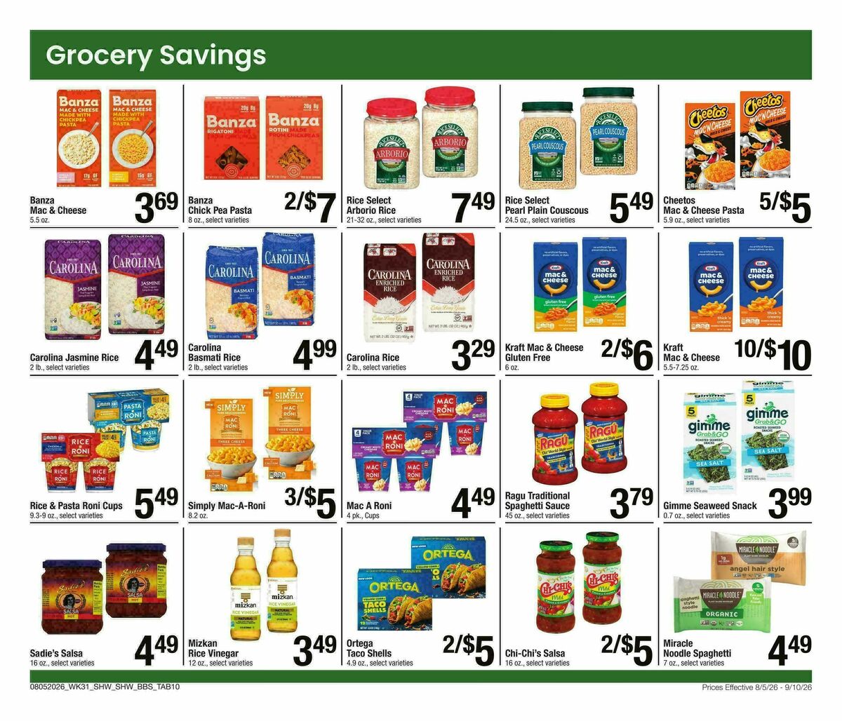 Shaw's Big Book of Savings Weekly Ad from August 5