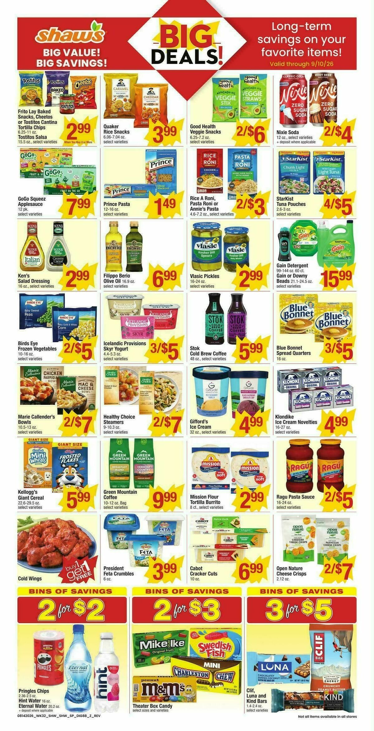 Shaw's Weekly Ad from August 14