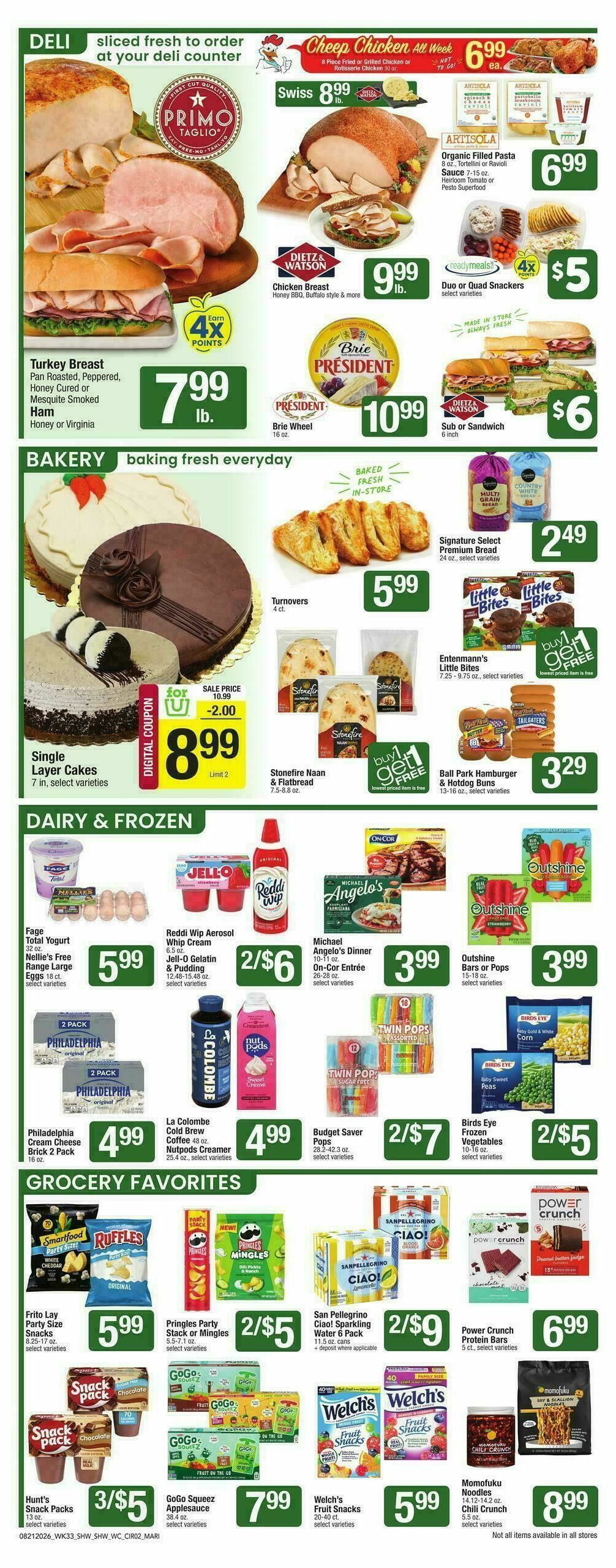 Shaw's Weekly Ad from August 21