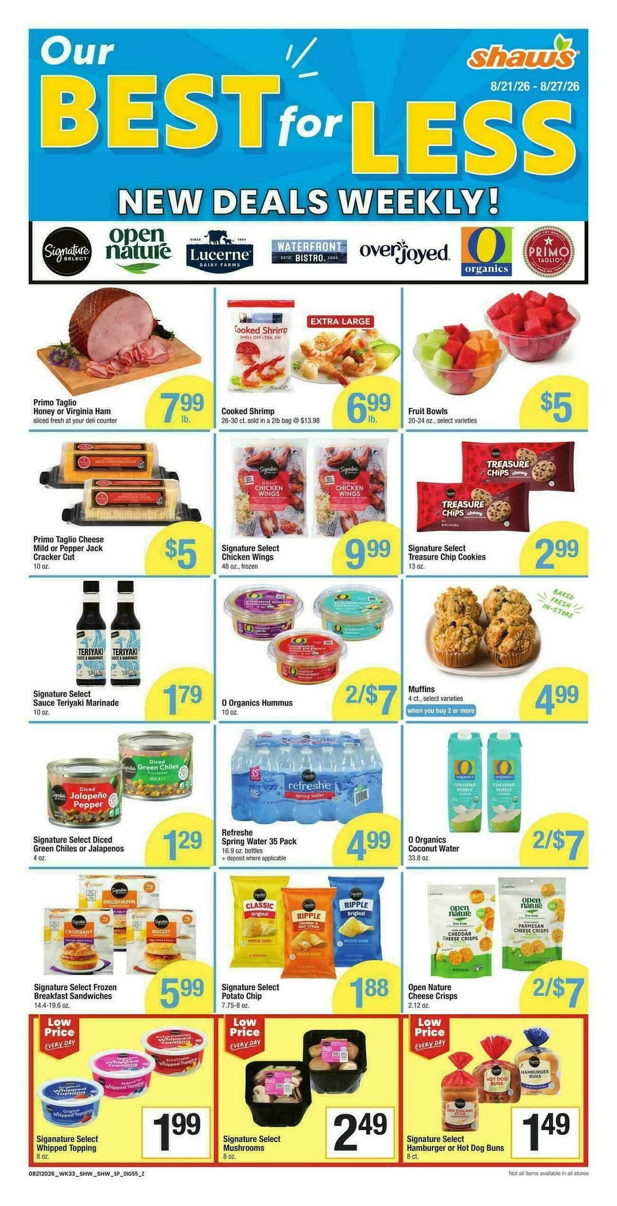 Shaw's Weekly Ad from August 21