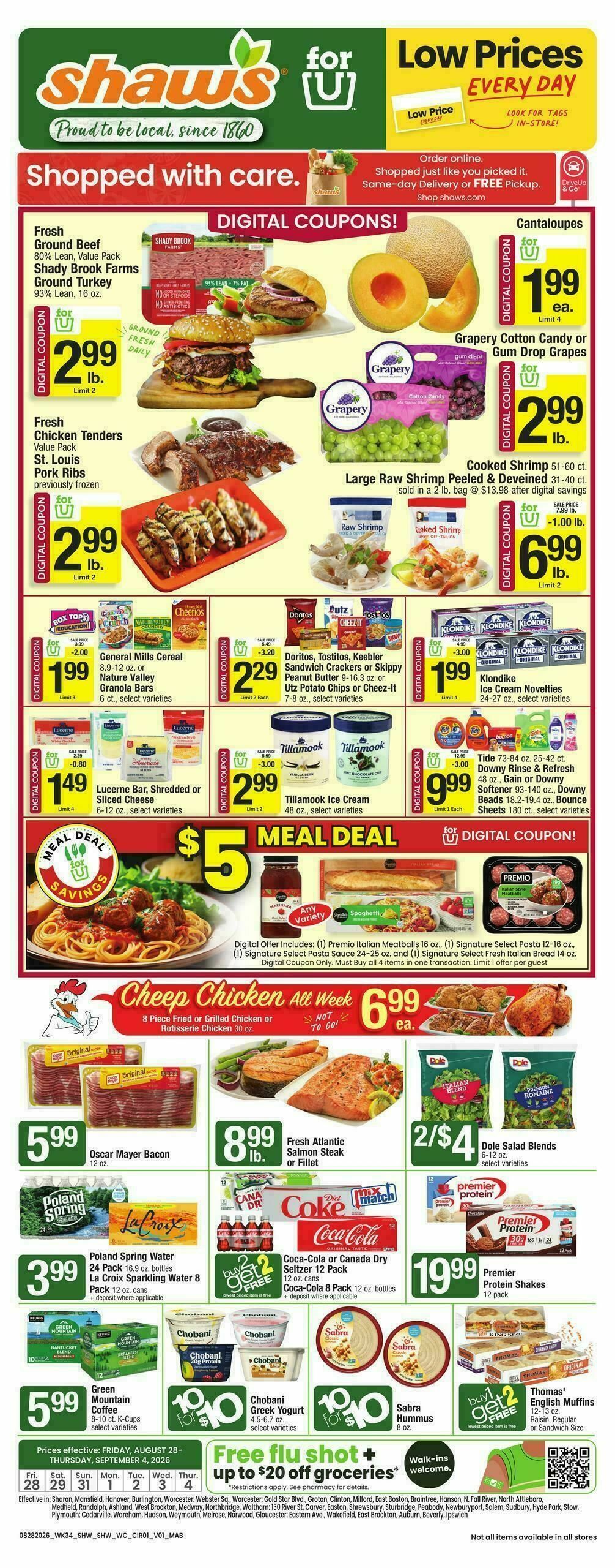 Shaw's Weekly Ad from August 28