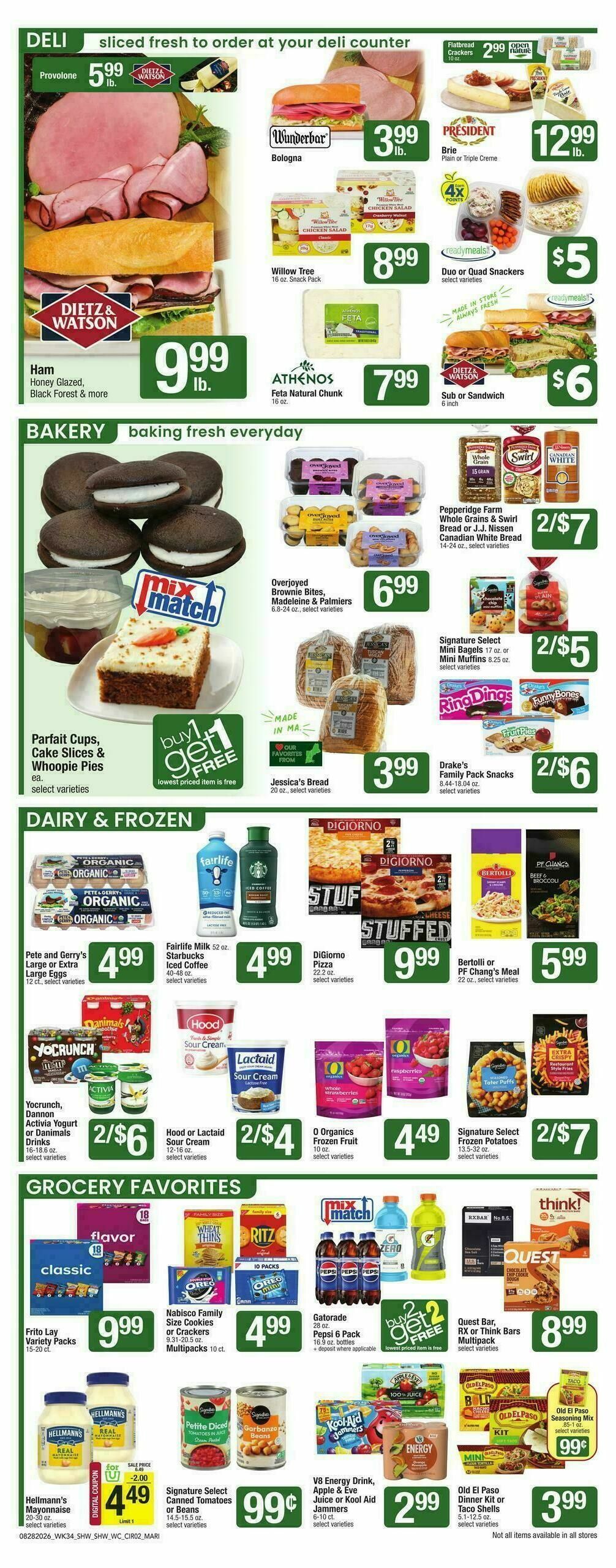 Shaw's Weekly Ad from August 28