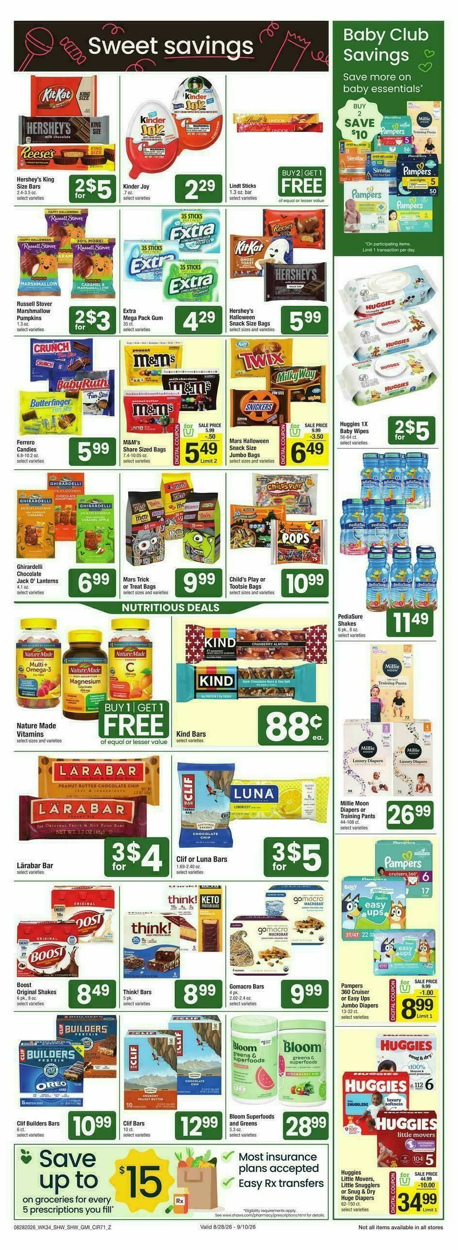 Shaw's Weekly Ad from August 28