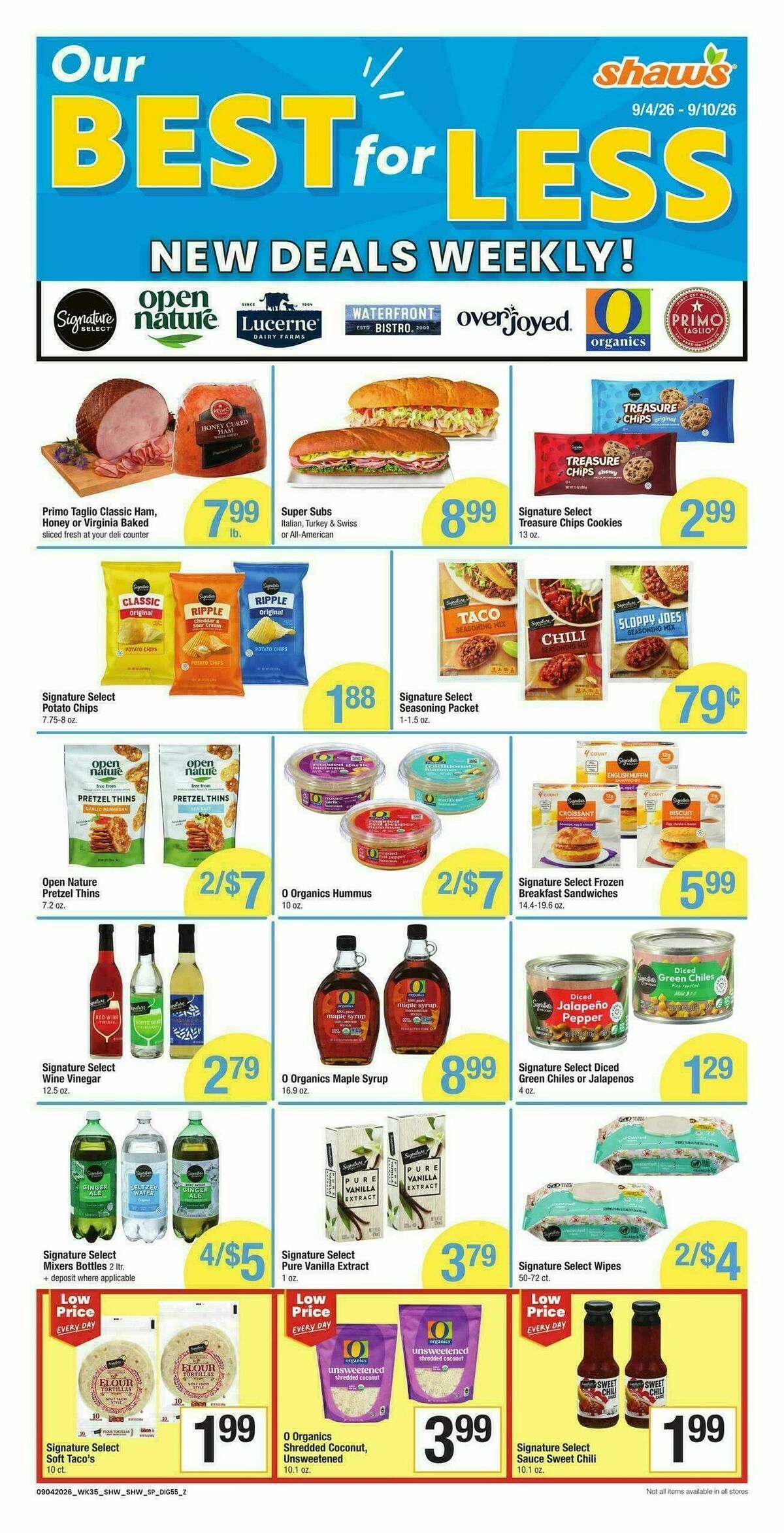 Shaw's Weekly Ad from September 4