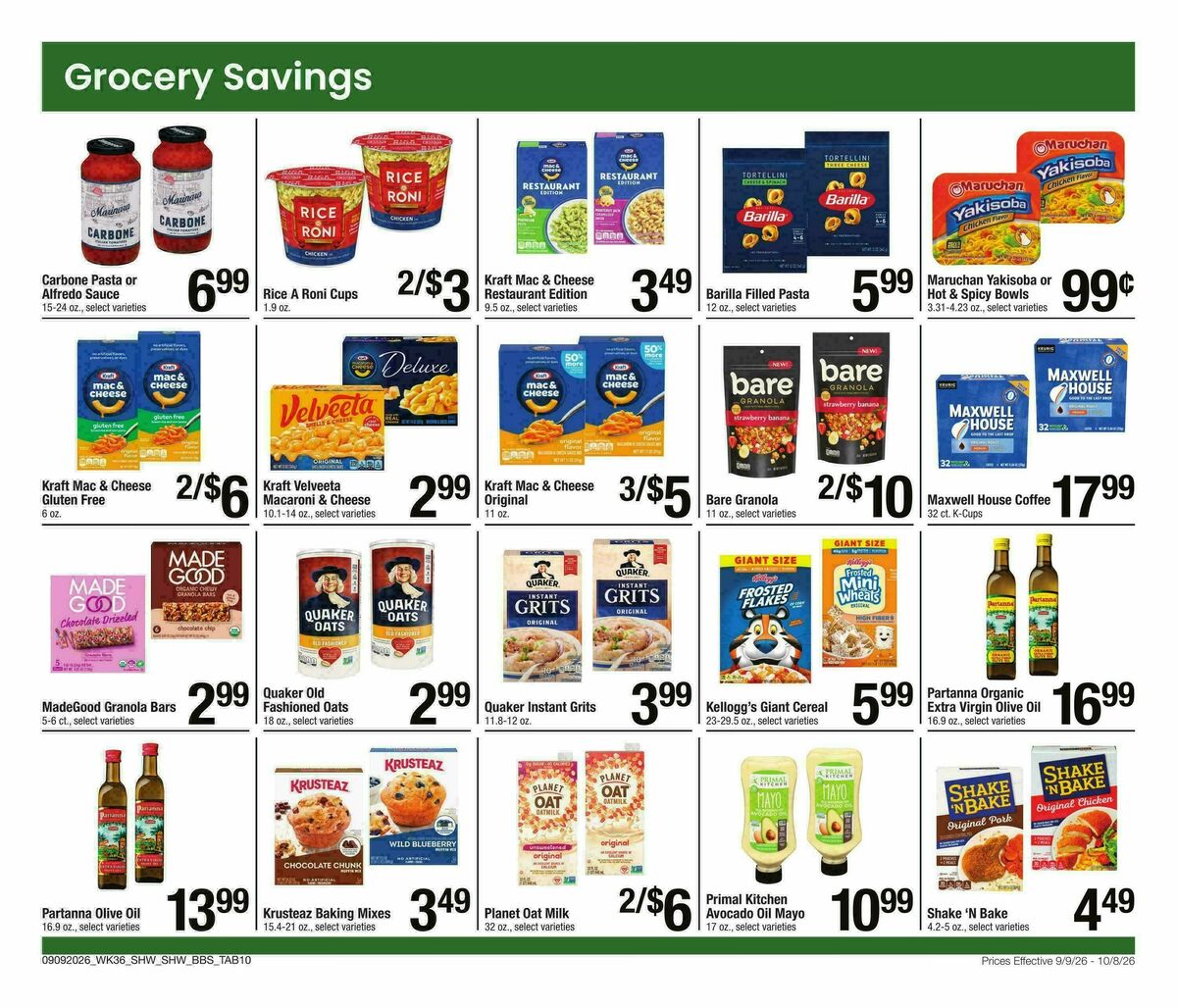 Shaw's Big Book of Savings Weekly Ad from September 9