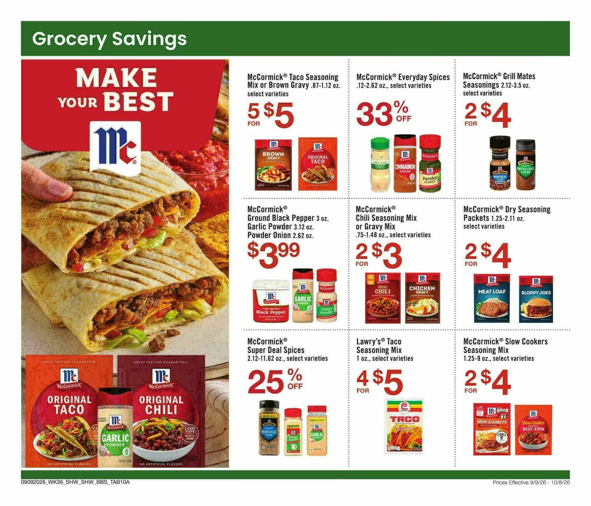 Shaw's Big Book of Savings Weekly Ad from September 9