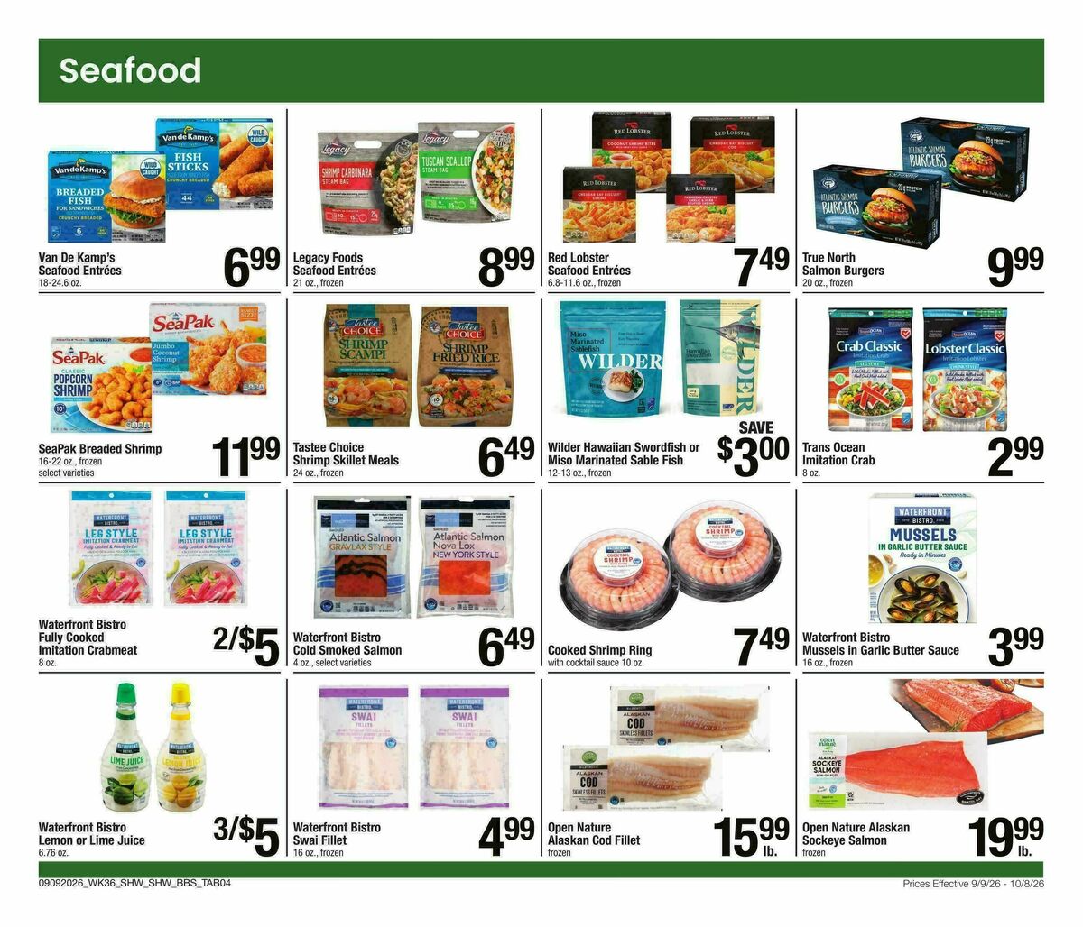 Shaw's Big Book of Savings Weekly Ad from September 9