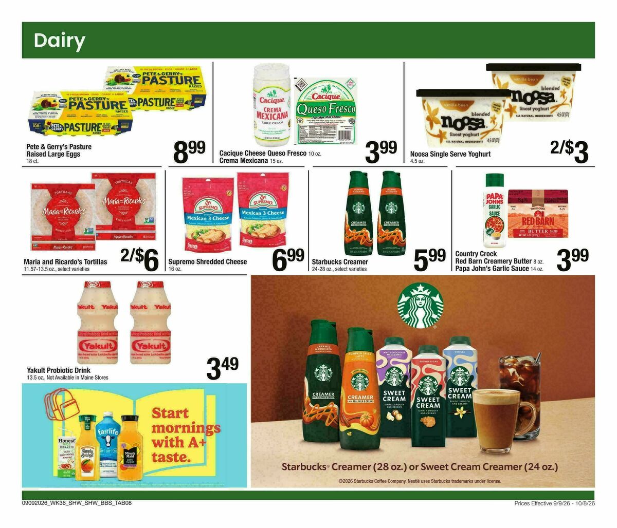 Shaw's Big Book of Savings Weekly Ad from September 9