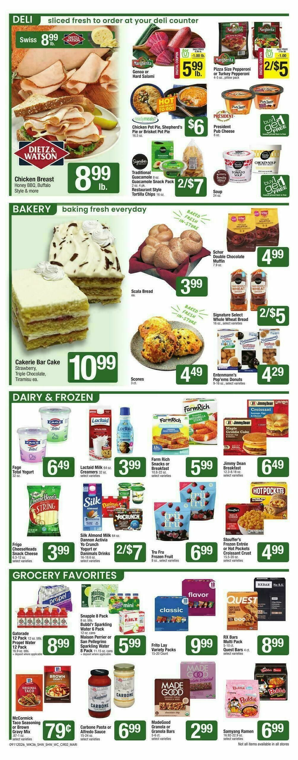 Shaw's Weekly Ad from September 11