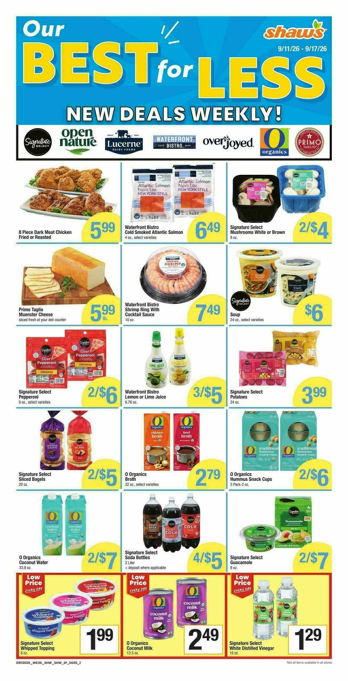 Shaw's Weekly Ad from September 11
