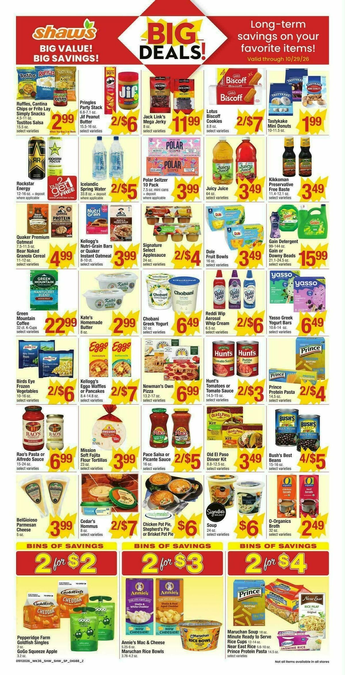 Shaw's Weekly Ad from September 11