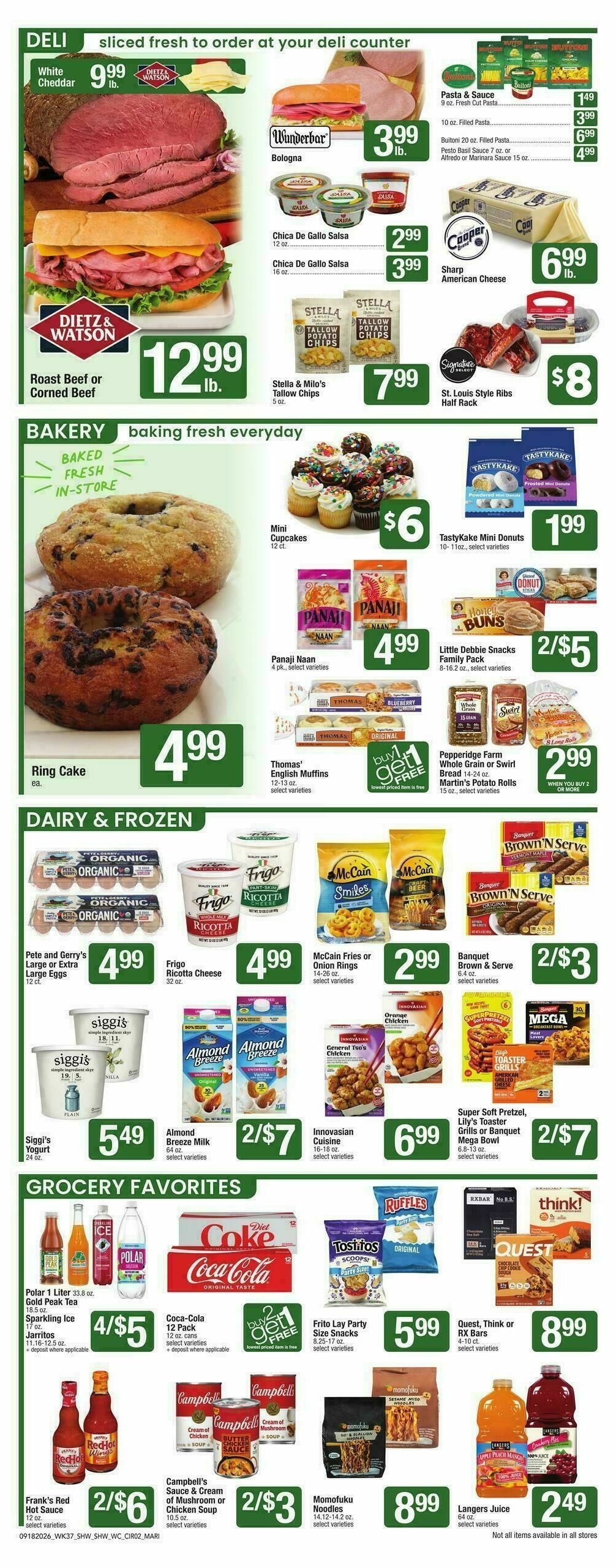 Shaw's Weekly Ad from September 18