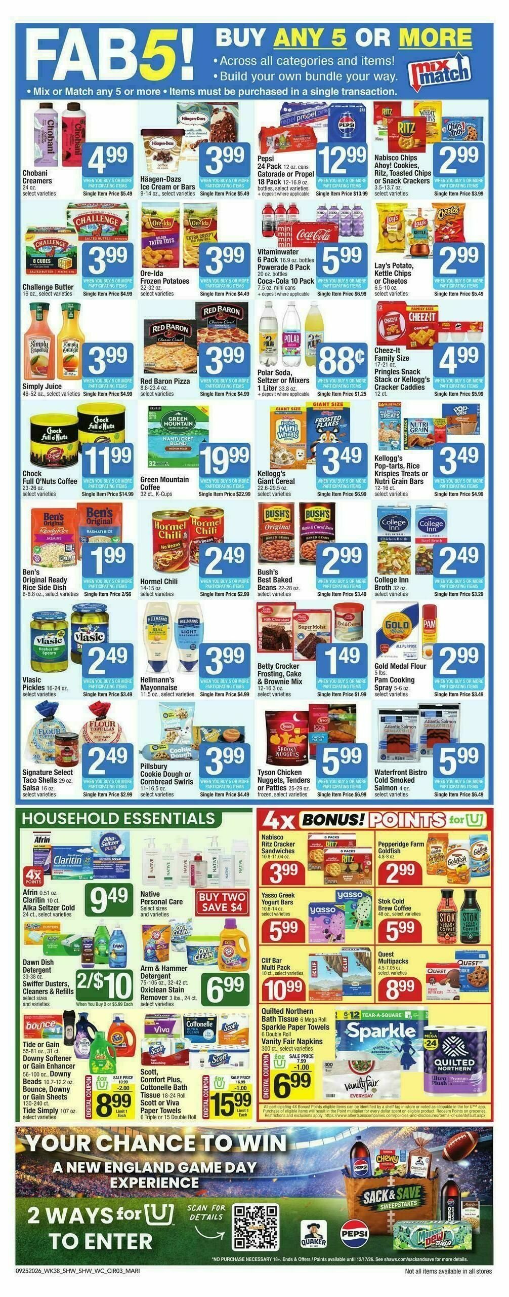 Shaw's Weekly Ad from September 25