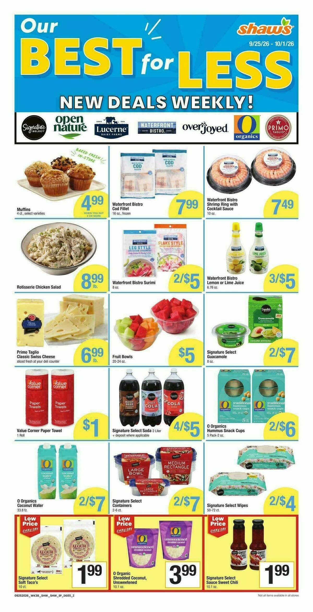Shaw's Weekly Ad from September 25