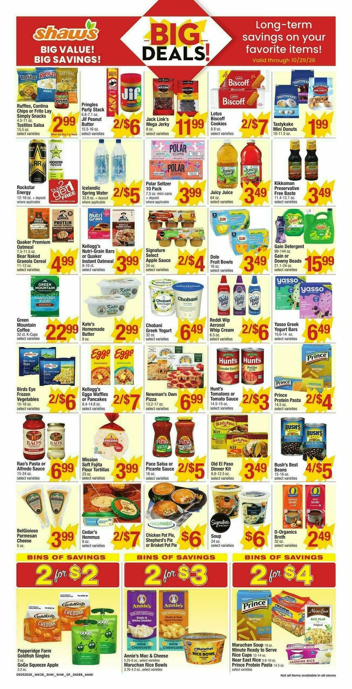 Shaw's Weekly Ad from September 25