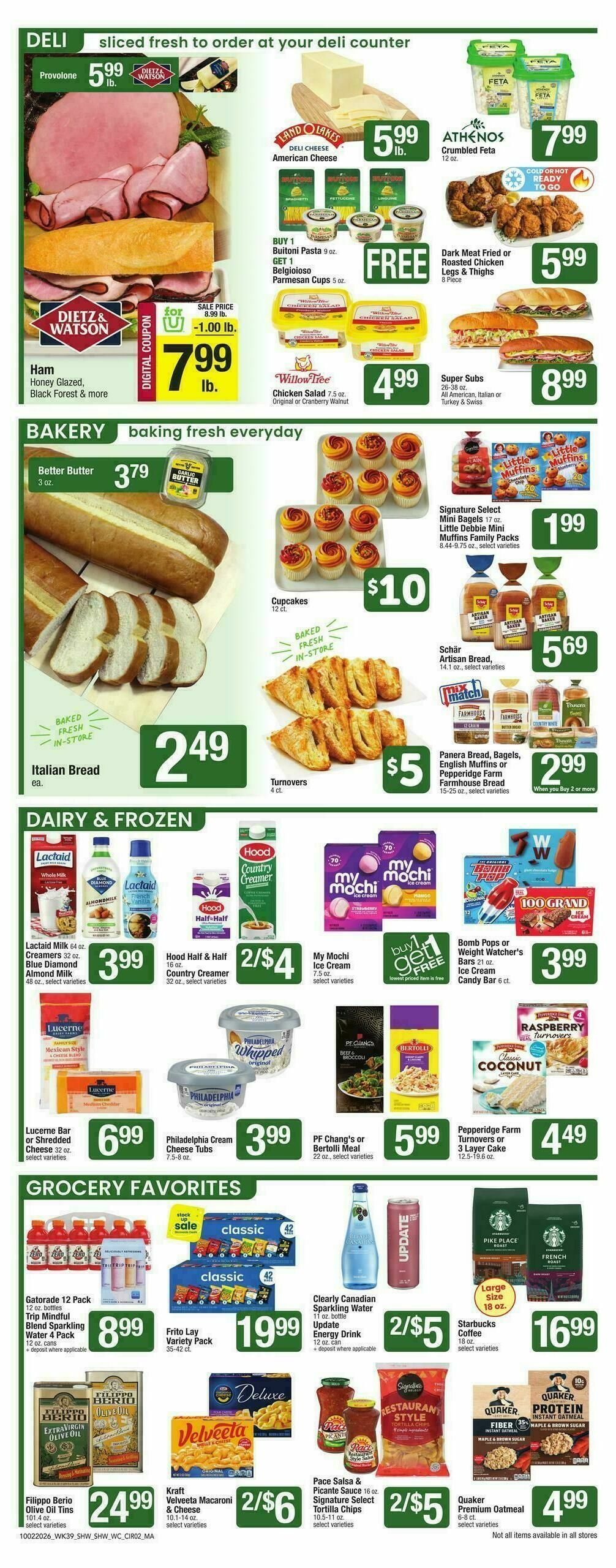 Shaw's Weekly Ad from October 2