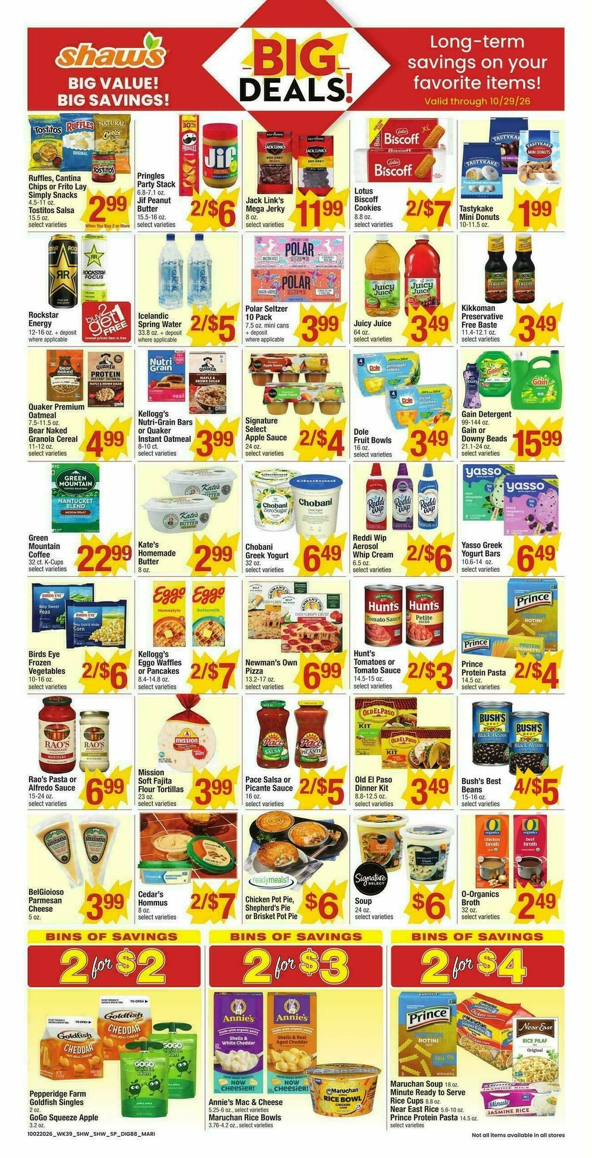Shaw's Weekly Ad from October 2