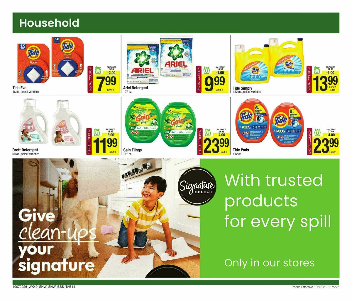 Shaw's Big Book of Savings Weekly Ad from October 7