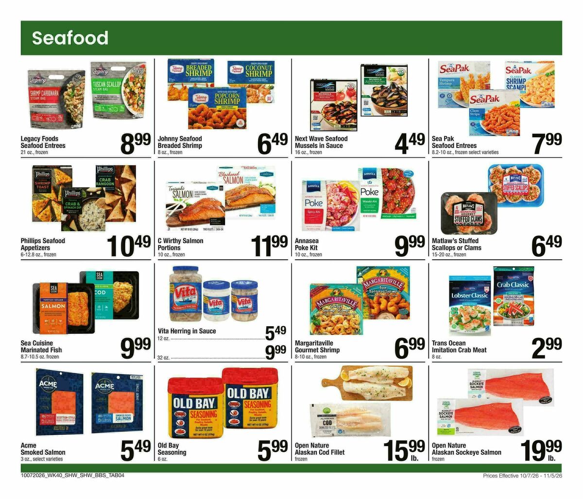 Shaw's Big Book of Savings Weekly Ad from October 7