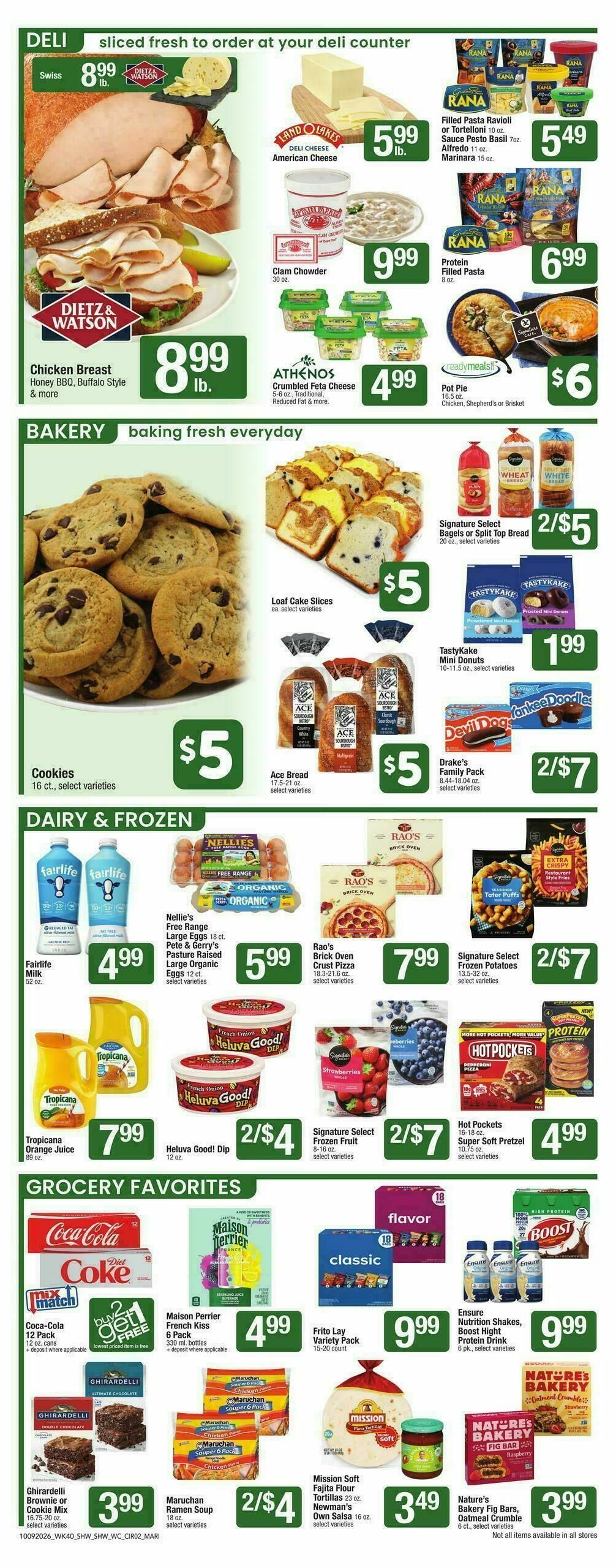 Shaw's Weekly Ad from October 9