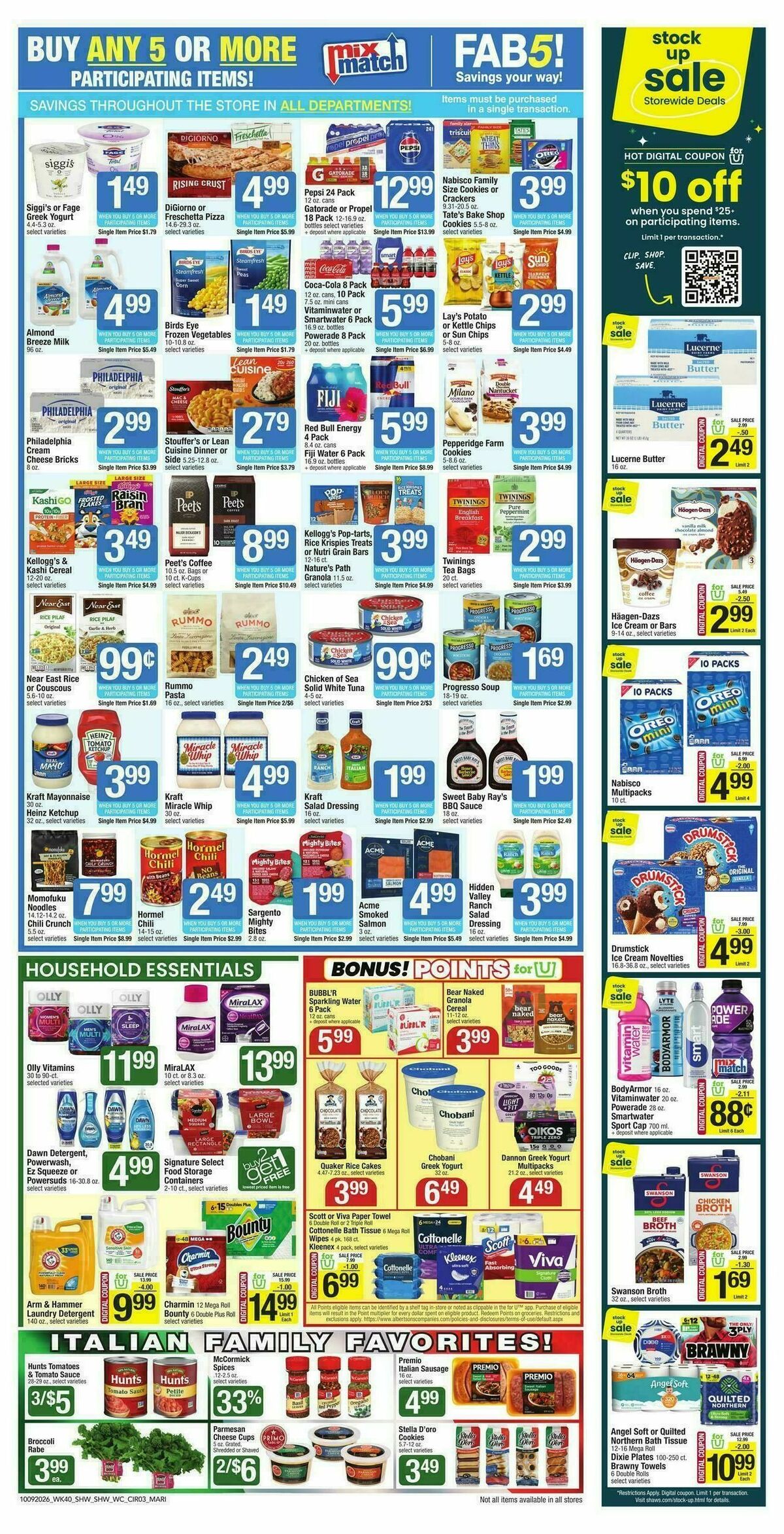 Shaw's Weekly Ad from October 9