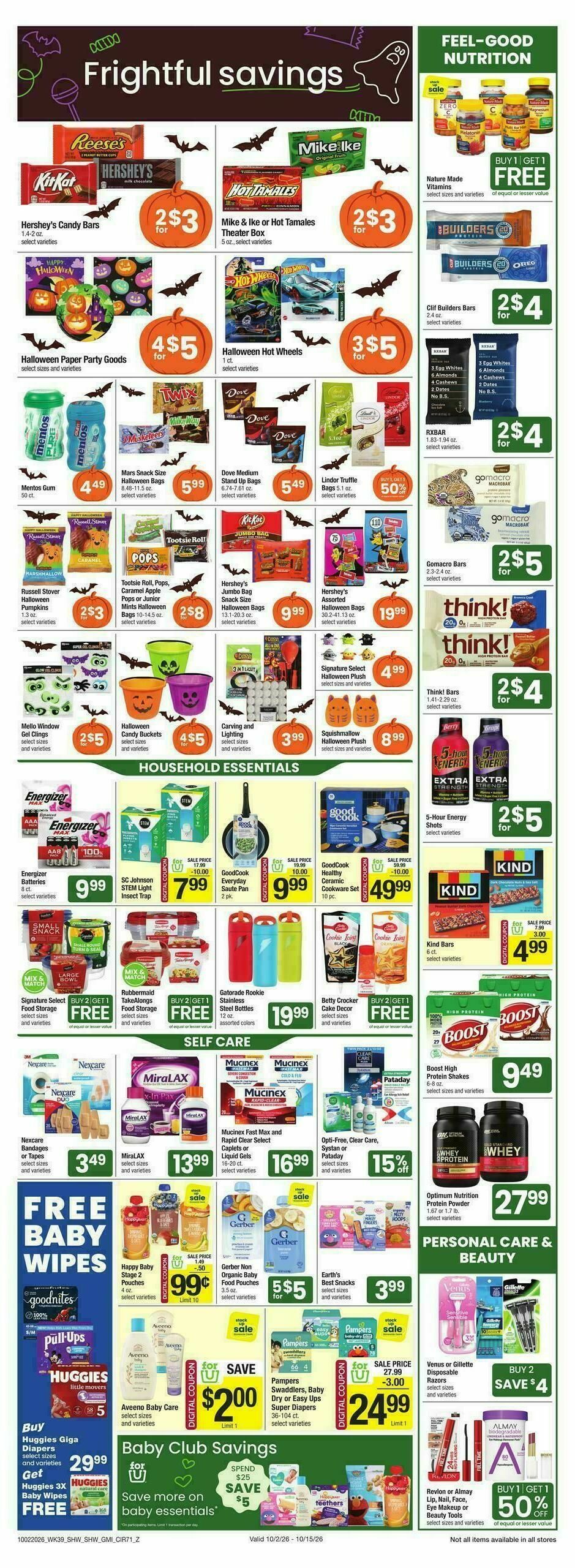 Shaw's Weekly Ad from October 9