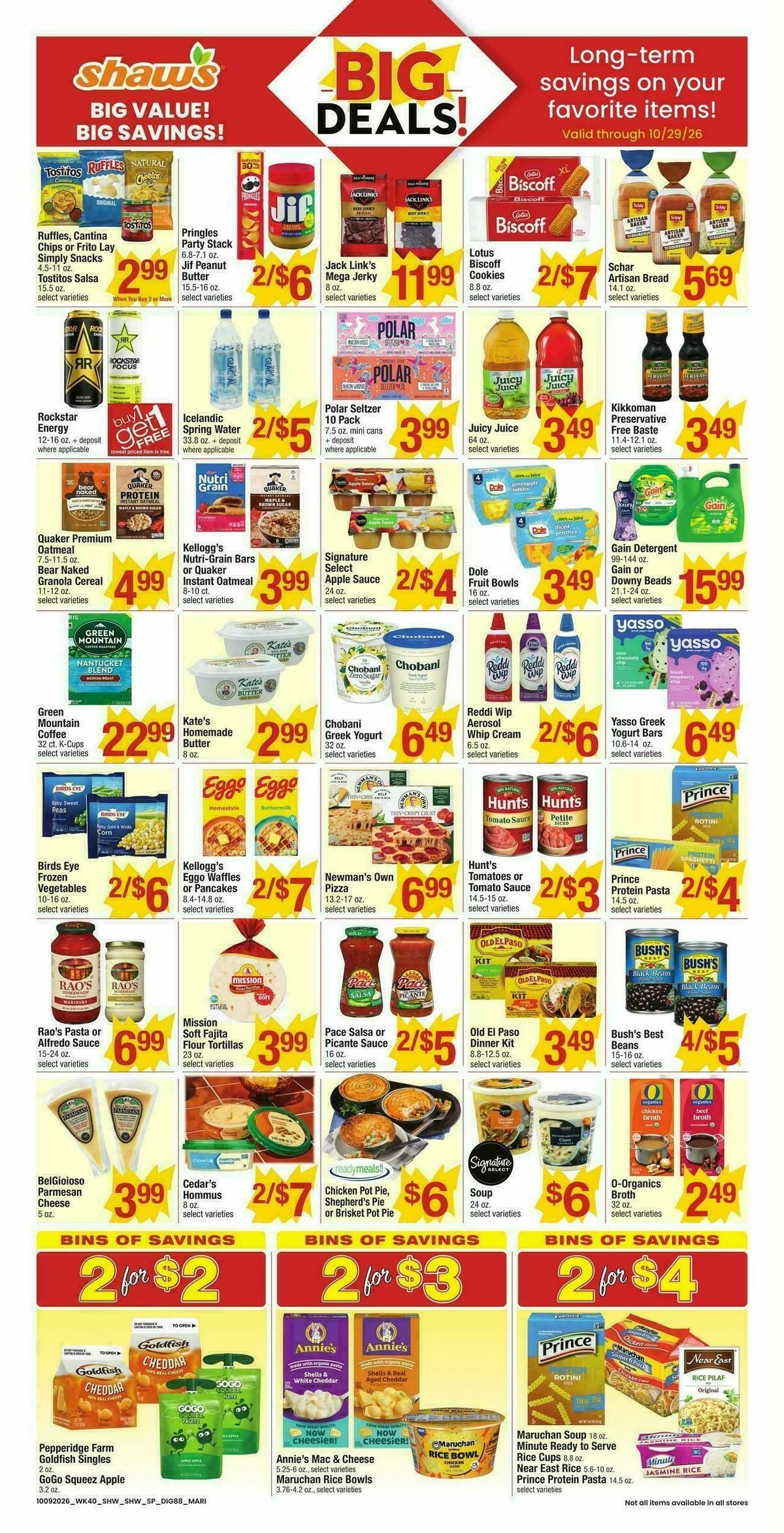 Shaw's Weekly Ad from October 9