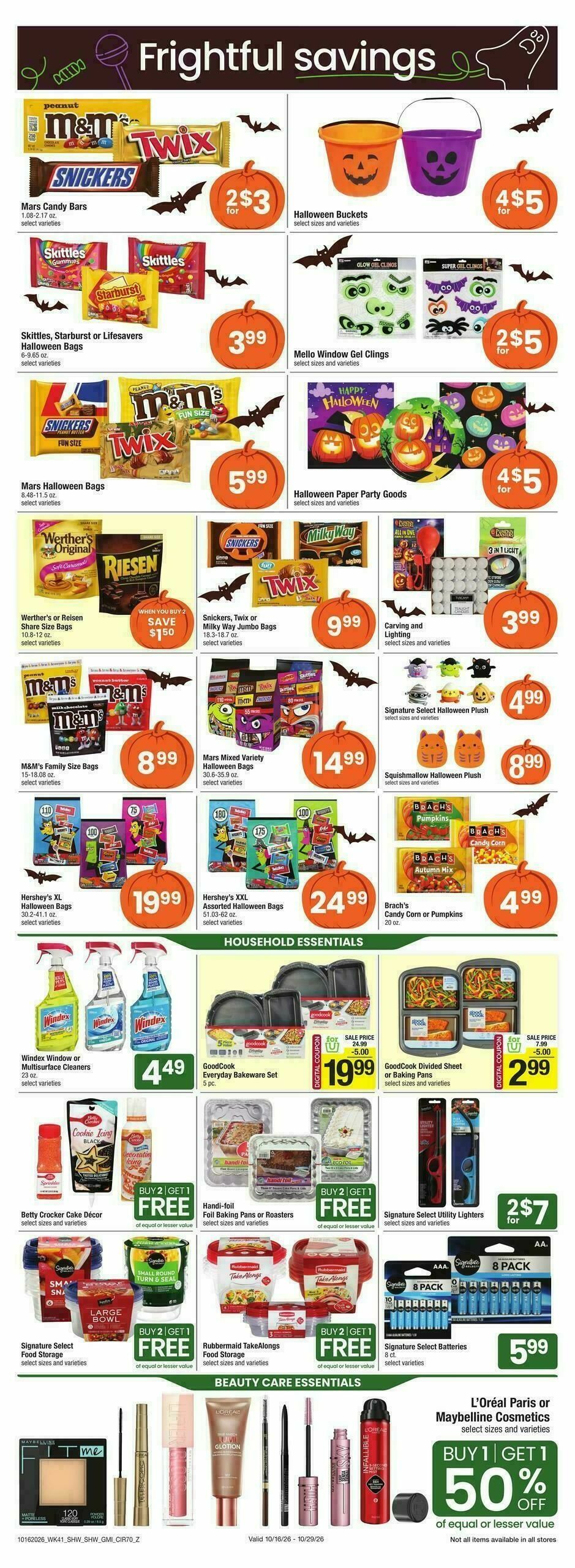 Shaw's Weekly Ad from October 16