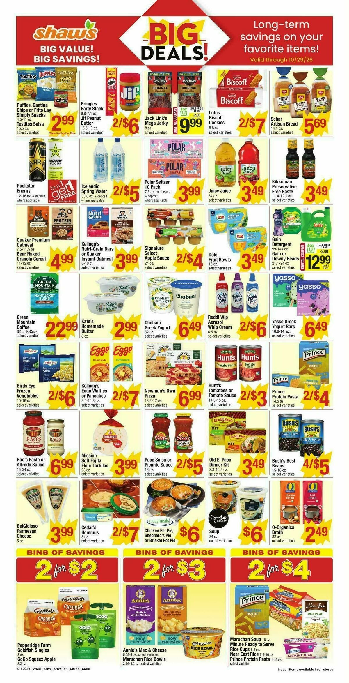 Shaw's Weekly Ad from October 16