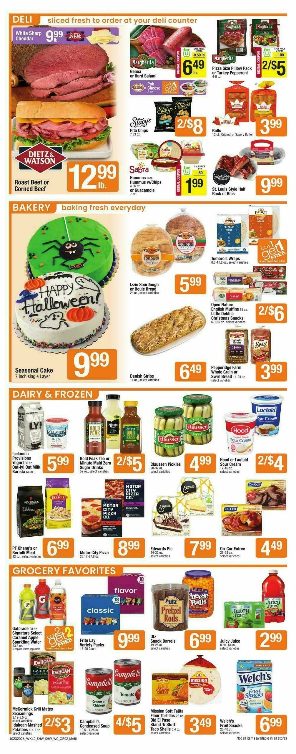 Shaw's Weekly Ad from October 23