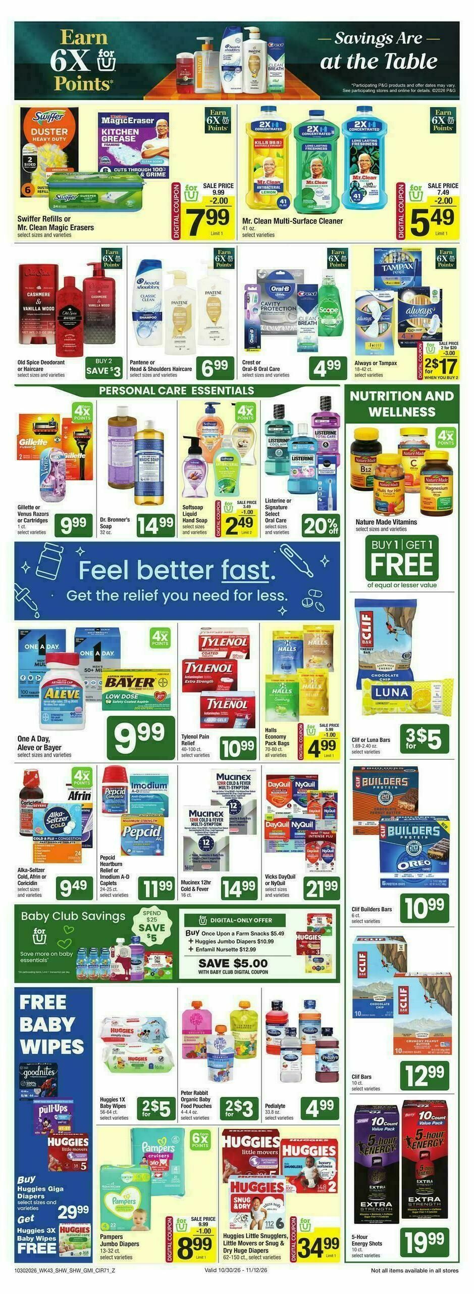 Shaw's Weekly Ad from October 30