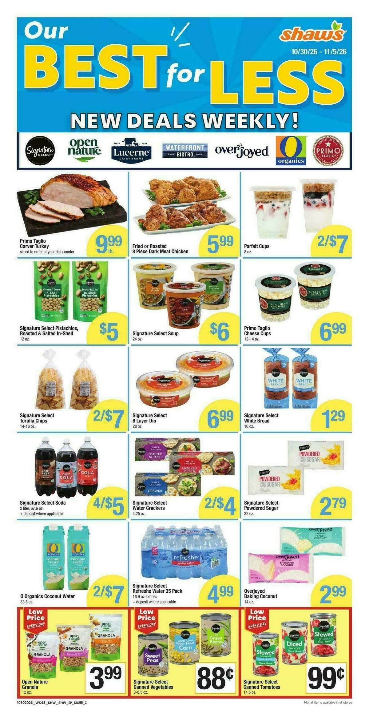 Shaw's Weekly Ad from October 30