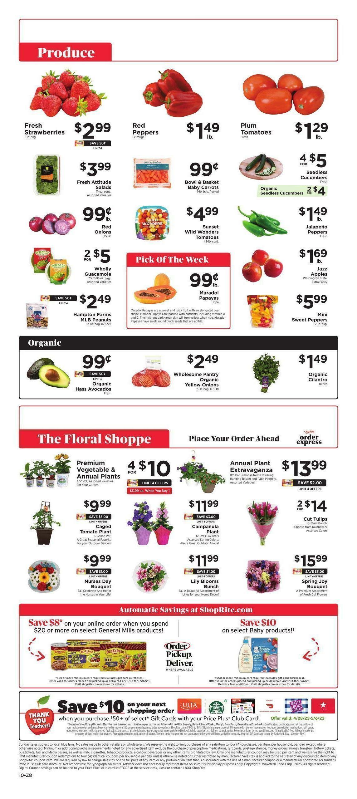 ShopRite Weekly Ad from April 28