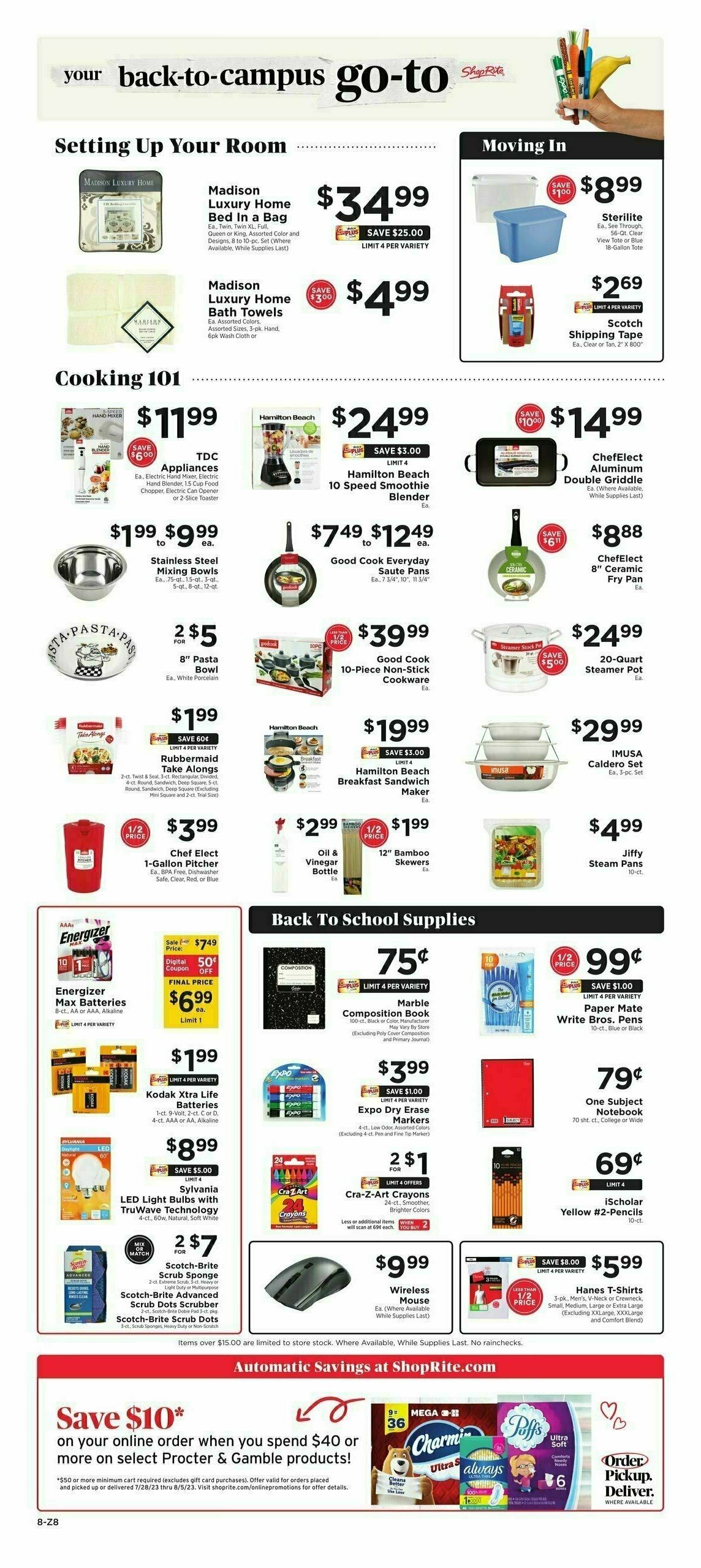 ShopRite Weekly Ad from July 28
