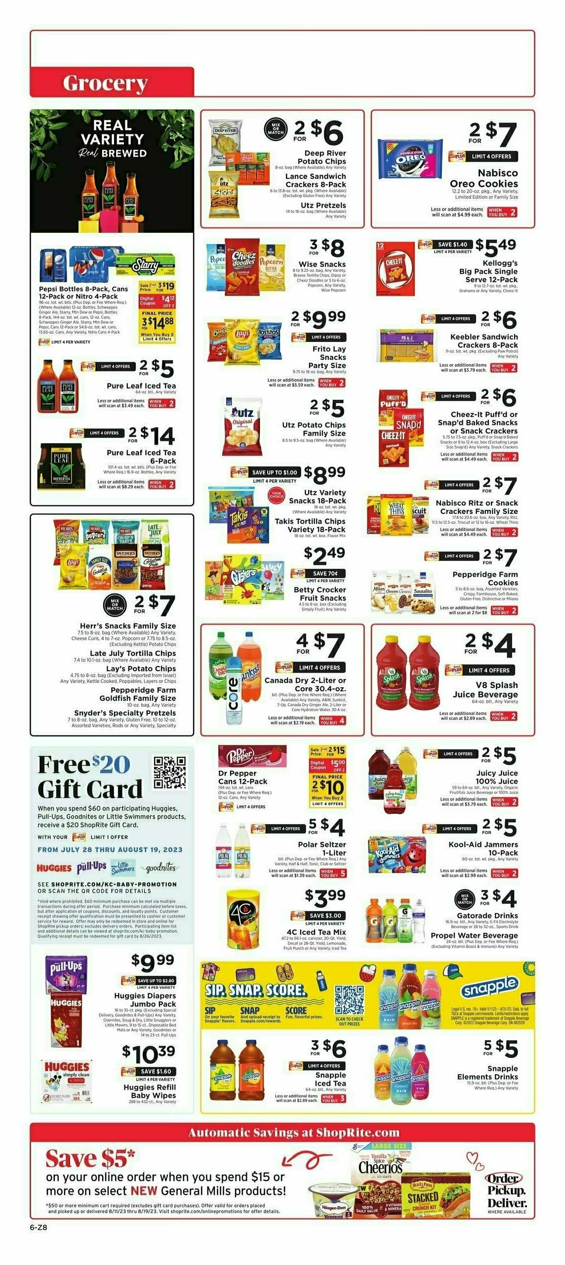 ShopRite Weekly Ad from August 11