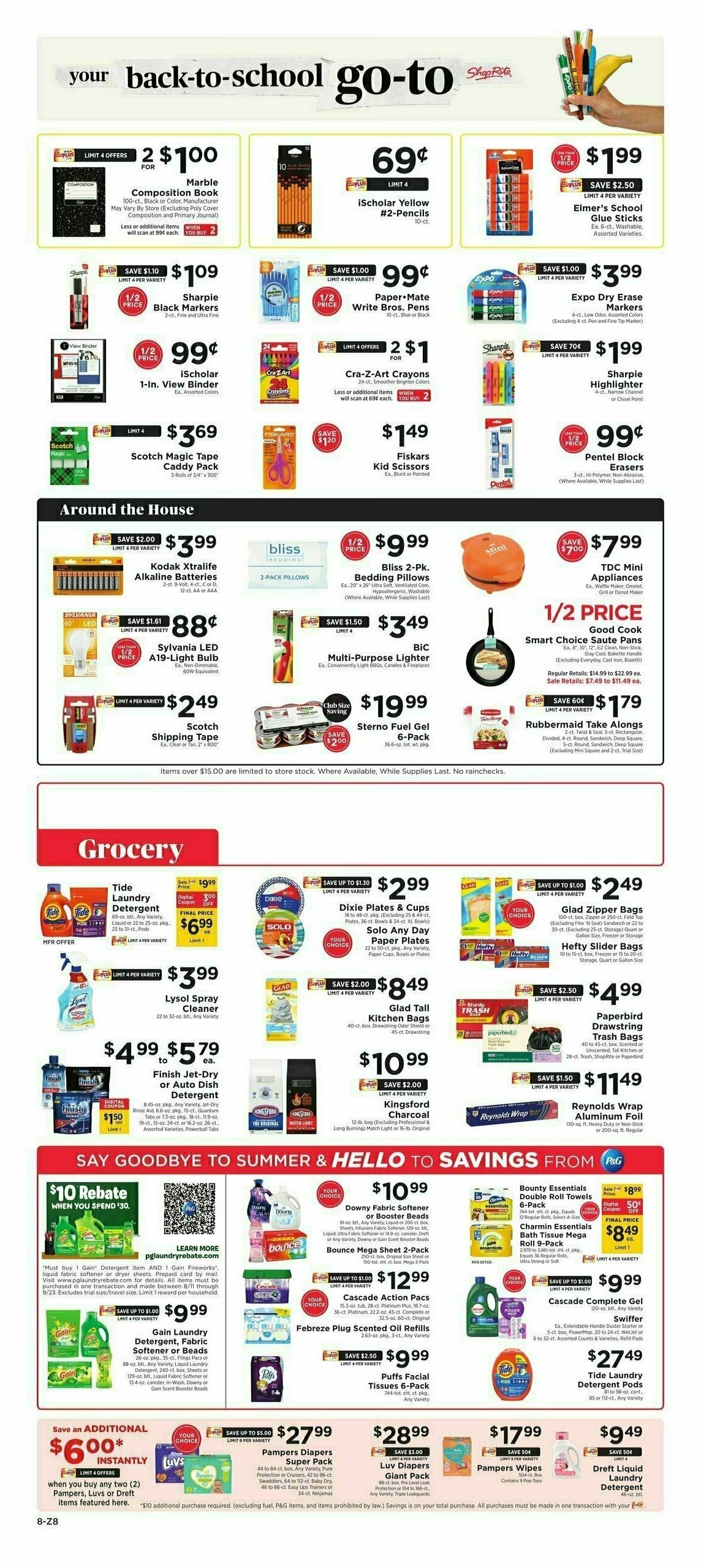 ShopRite Weekly Ad from August 25