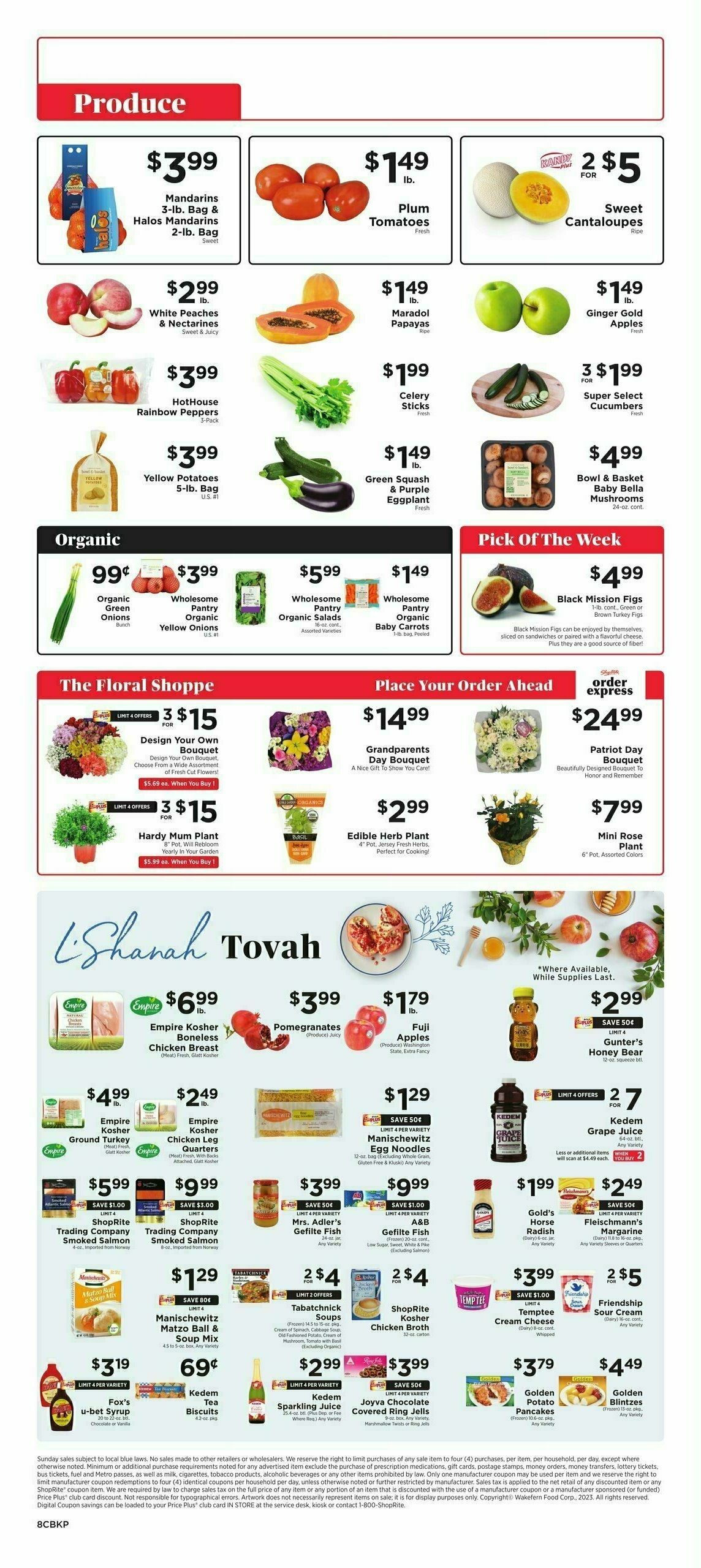 ShopRite Weekly Ad from September 1