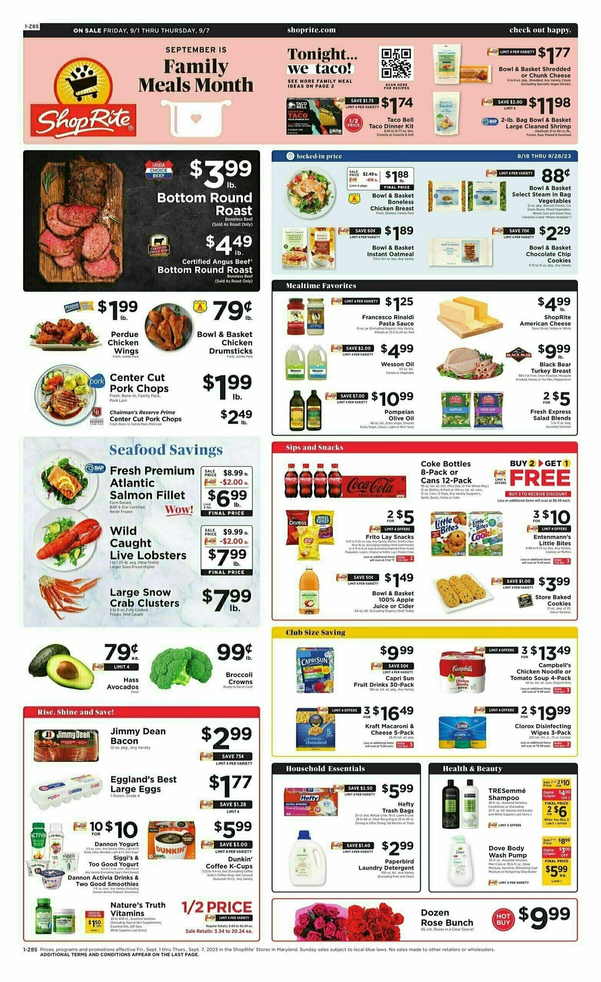 ShopRite Weekly Ad from September 1