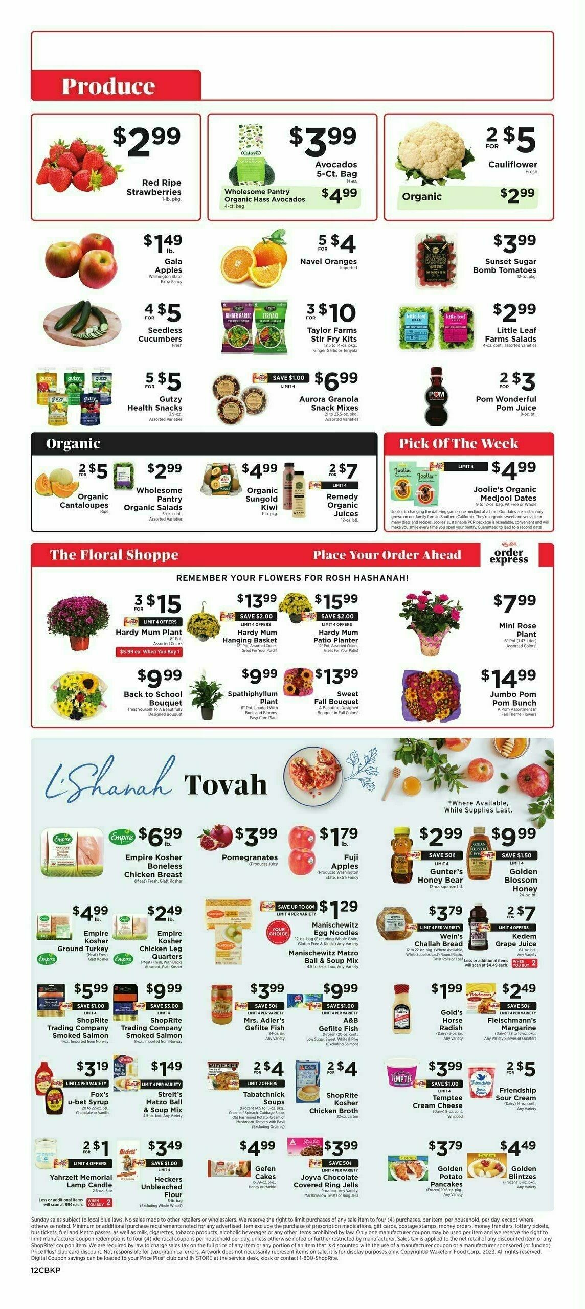 ShopRite Weekly Ad from September 8