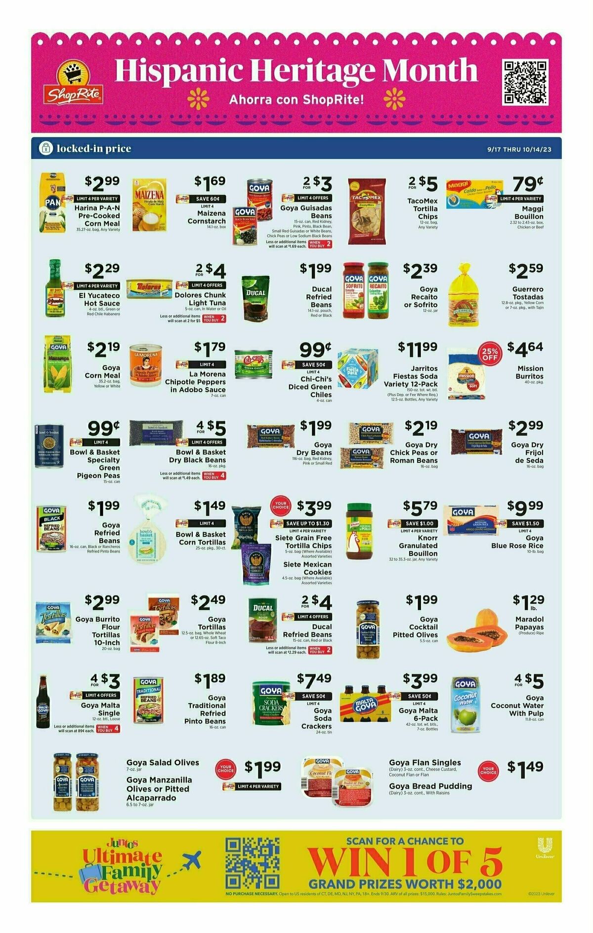 ShopRite Weekly Ad from September 22