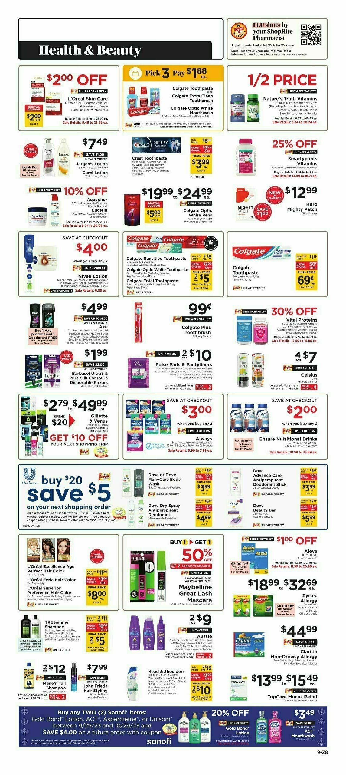 ShopRite Weekly Ad from September 29
