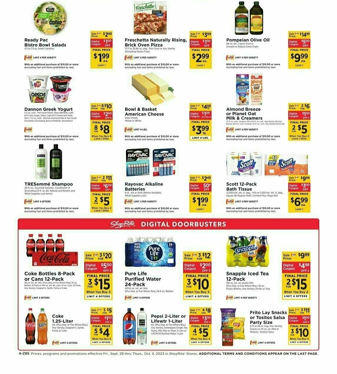 ShopRite Weekly Ad from September 29
