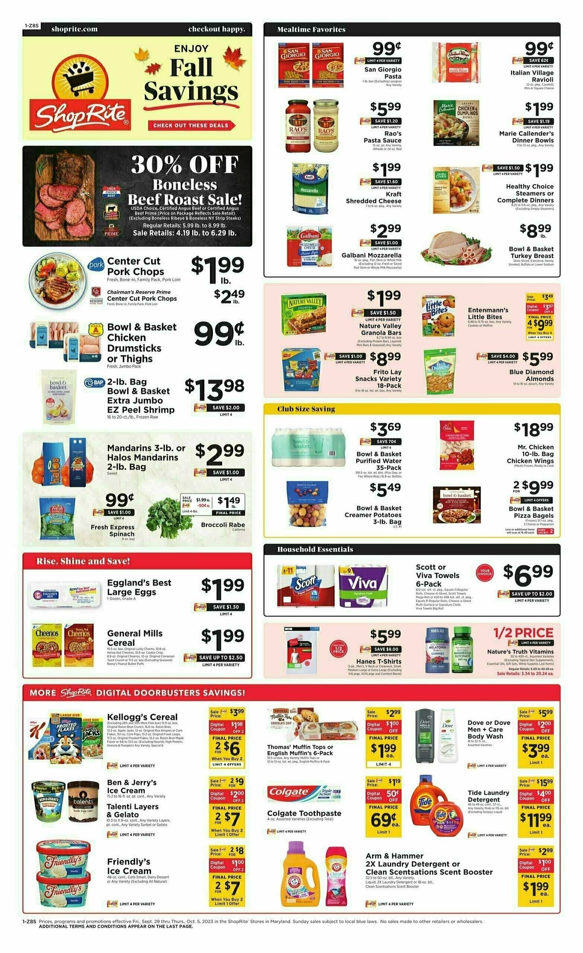 ShopRite Weekly Ad from September 29