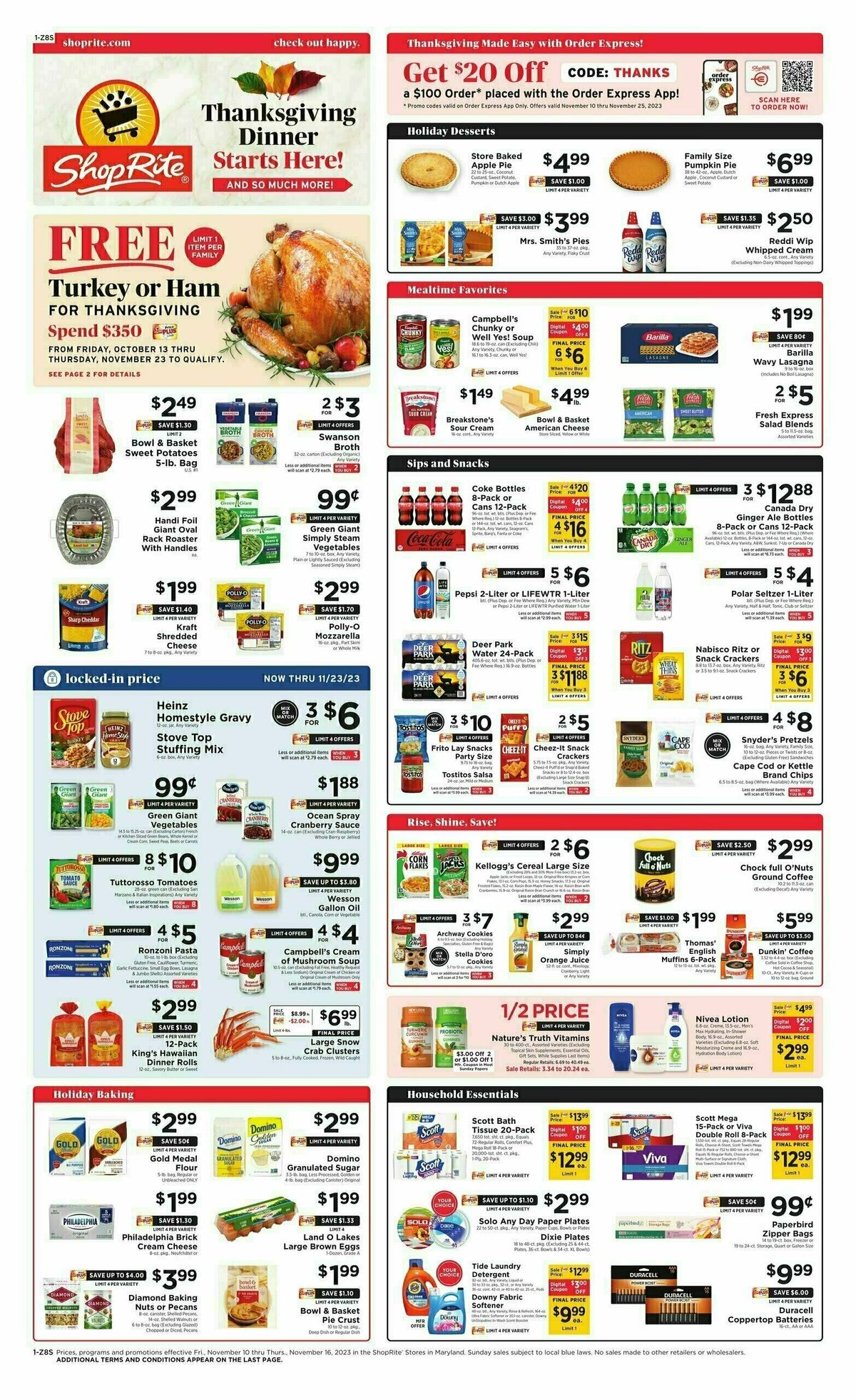 ShopRite Weekly Ad from November 10